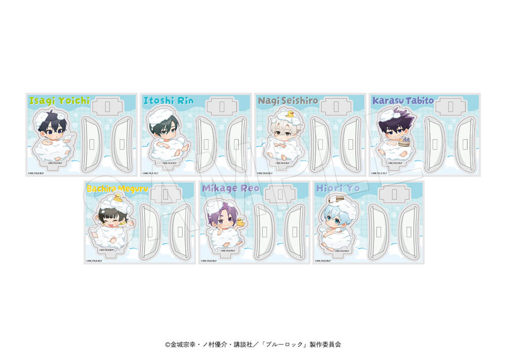 トレーディングアクリルスタンド　お風呂ミニキャラver.（全7種）