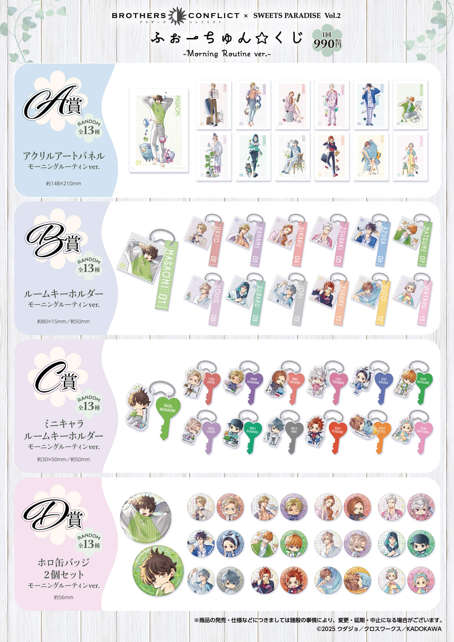 BROTHERS CONFLICT』×SWEETS PARADISEコラボが開催決定！ウダジョ先生 